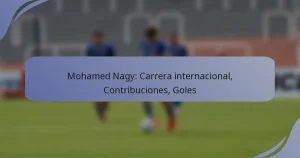 Mohamed Nagy: Carrera internacional, Contribuciones, Goles